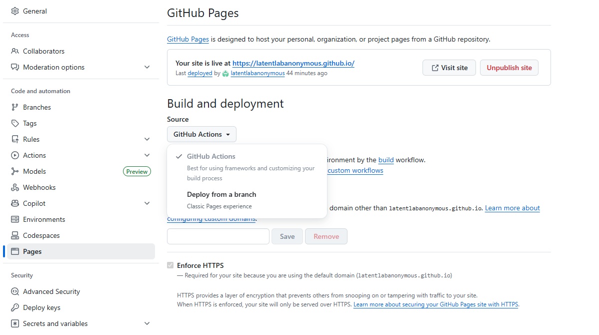 GitHub Pages 설정 변경